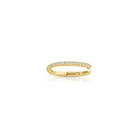 JEWELRY Large Single Diamond Ear Cuff in Yellow Gold EF Collection