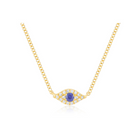 JEWELRY TS - 14K DIAMOND EVIL EYE CHOKER NECKLACE EF Collection