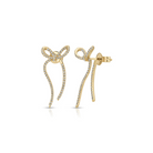 JEWELRY TS - 14K DIAMOND RIBBON EARRINGS EF Collection