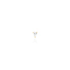 JEWELRY TS - 14K SINGLE MINI DIAMOND PEAR STUD EARRING EF Collection