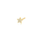 JEWELRY Single Baby Diamond Star Stud Earring in Yellow Gold EF Collection