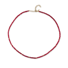 JEWELRY Ruby Bead Necklace in Yellow Gold EF Collection