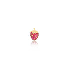 JEWELRY TS - 14K SINGLE RUBY MINI STRAWBERRY STUD EARRING EF Collection