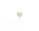 JEWELRY TS - 14K SINGLE FULL CUT DIAMOND MINI HEART STUD EARRING EF Collection