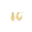 JEWELRY Jumbo Dome Huggies in Yellow Gold EF Collection