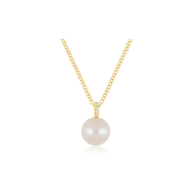 JEWELRY TS - 14K PEARL BALL DROP NECKLACE EF Collection