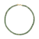 JEWELRY Green Aventurine Rondelle Bead Necklace EF Collection