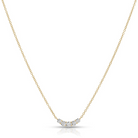 JEWELRY TS - 14K GRADUATED DIAMOND ARC NECKLACE (SERAFINA FIRST) EF Collection
