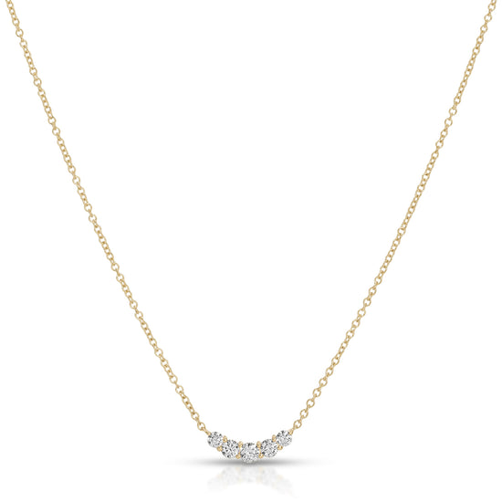 JEWELRY TS - 14K GRADUATED DIAMOND ARC NECKLACE (SERAFINA FIRST) EF Collection