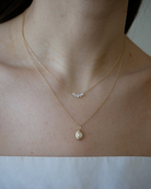 JEWELRY TS - 14K GRADUATED DIAMOND ARC NECKLACE (SERAFINA FIRST) EF Collection