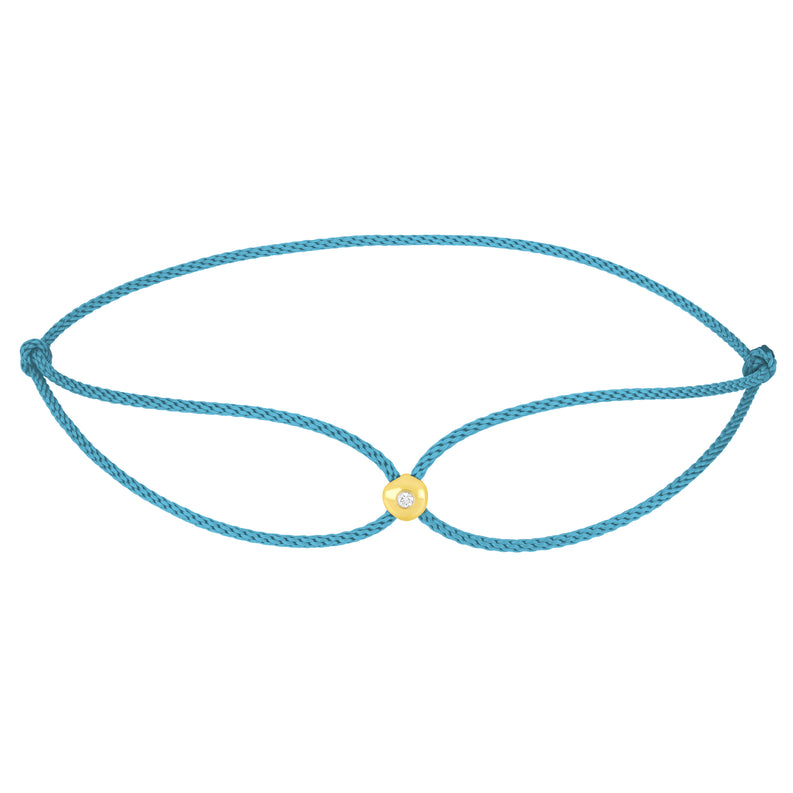 JEWELRY Diamond Dot Cord Bracelet in Lagoon EF Collection