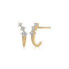 JEWELRY TS - 14K DIAMOND LEILA HUGGIE EARRINGS EF Collection