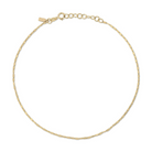 JEWELRY Ella Chain Anklet in Yellow Gold EF Collection