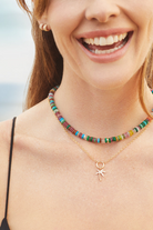 JEWELRY Party Mix Rondelle Bead Necklace in Yellow Gold EF Collection