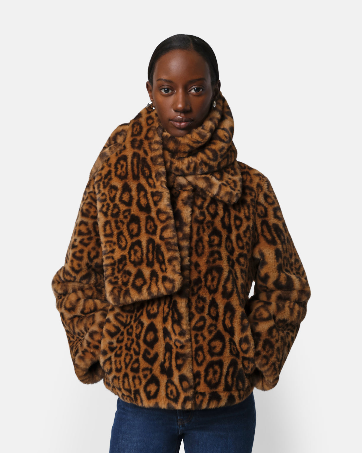 ACCESSORIES Kai Scarf in Leopard Apparis
