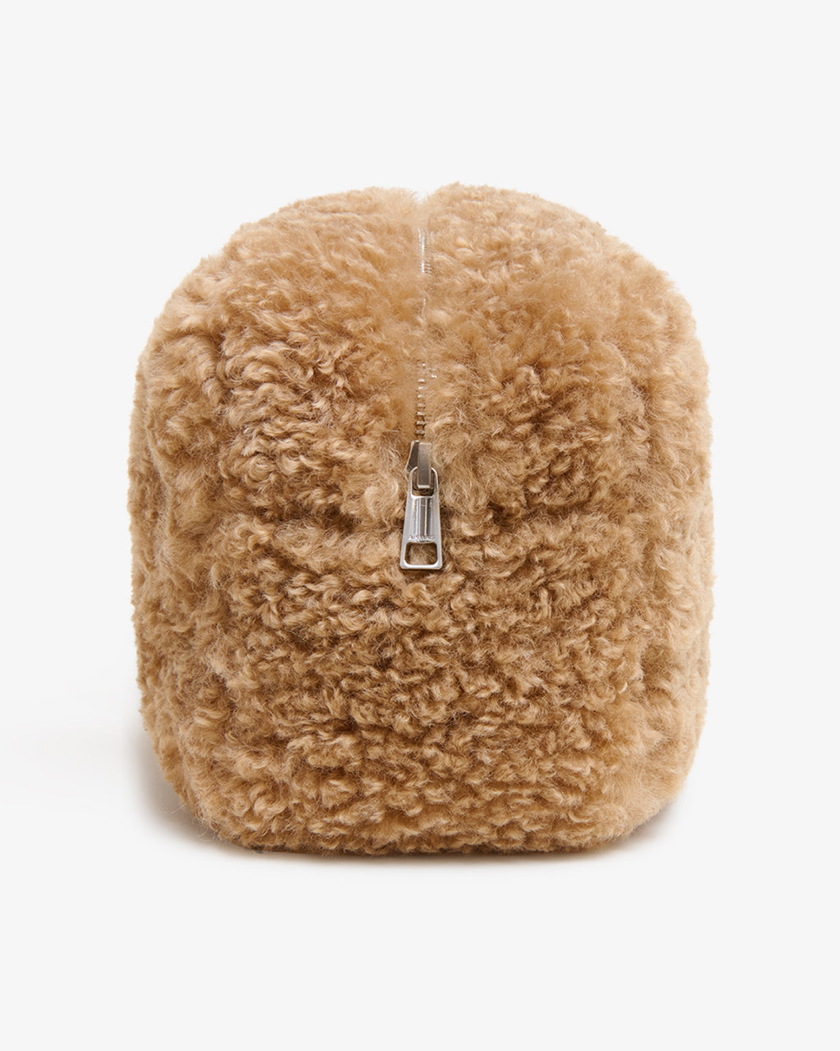 ACCESSORIES Jumbo Noor Bouclette Pouch in Camel Apparis