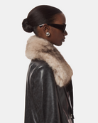 ACCESSORIES Eliza Collar in Grey Mink Apparis