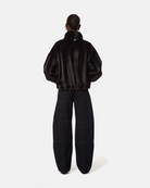 COATS/JACKET Iris Shaved Mink Bomber in Noir Multi Apparis
