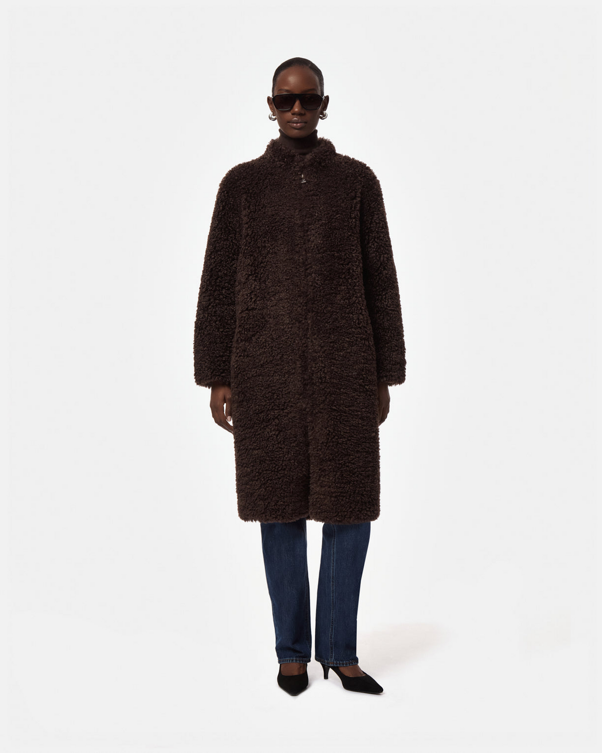 COATS/JACKET Jude Bouclette Coat in Brown Apparis