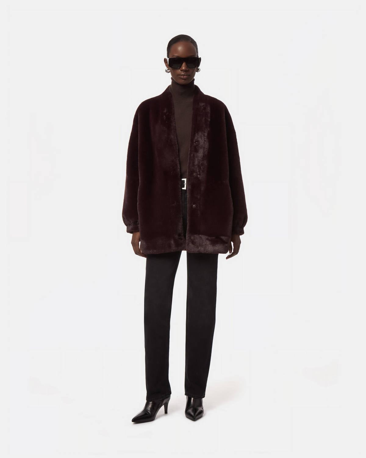 COATS/JACKET Jane Coatigan in Burgundy Apparis