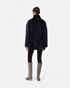 COATS/JACKET Edie Pony Parka in Navy Apparis