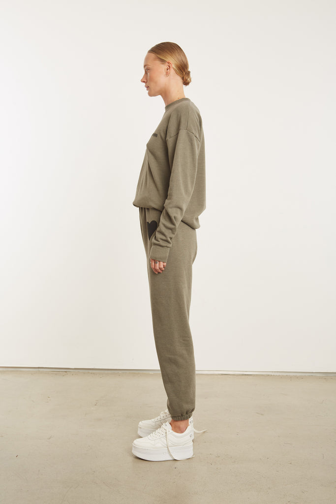 Pants SPRWMN Heart Sweatpant in Moss Sprwmn