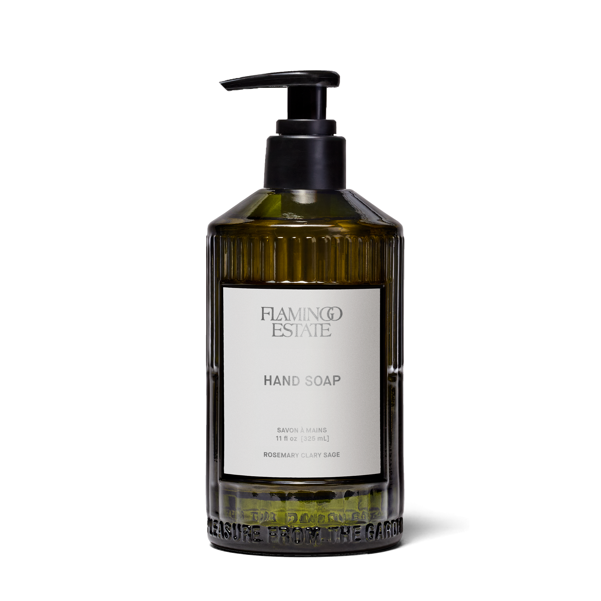 APOTHECARY Glass Rosemary Clary Sage Hand Soap Flamingo Estate