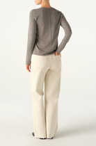 BLOUSES/SHIRTS/TOPS Drew Long Sleeve Tee in Heather Grey AMO