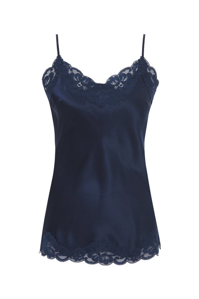 Tops Gold Hawk Floral Lace Cami in Navy Gold Hawk
