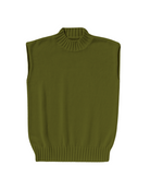 BLOUSES/SHIRTS/TOPS GILET FALVIO KNIT TOP IN CRICKET Labo Art