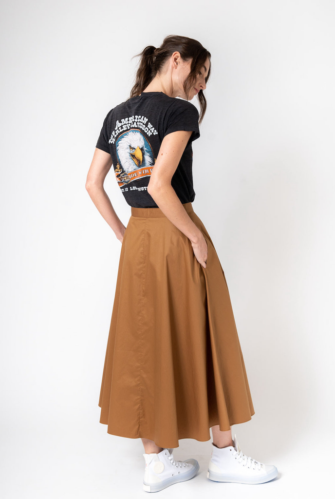 Skirts Grammar Feminine Skirt in Gold Grammar