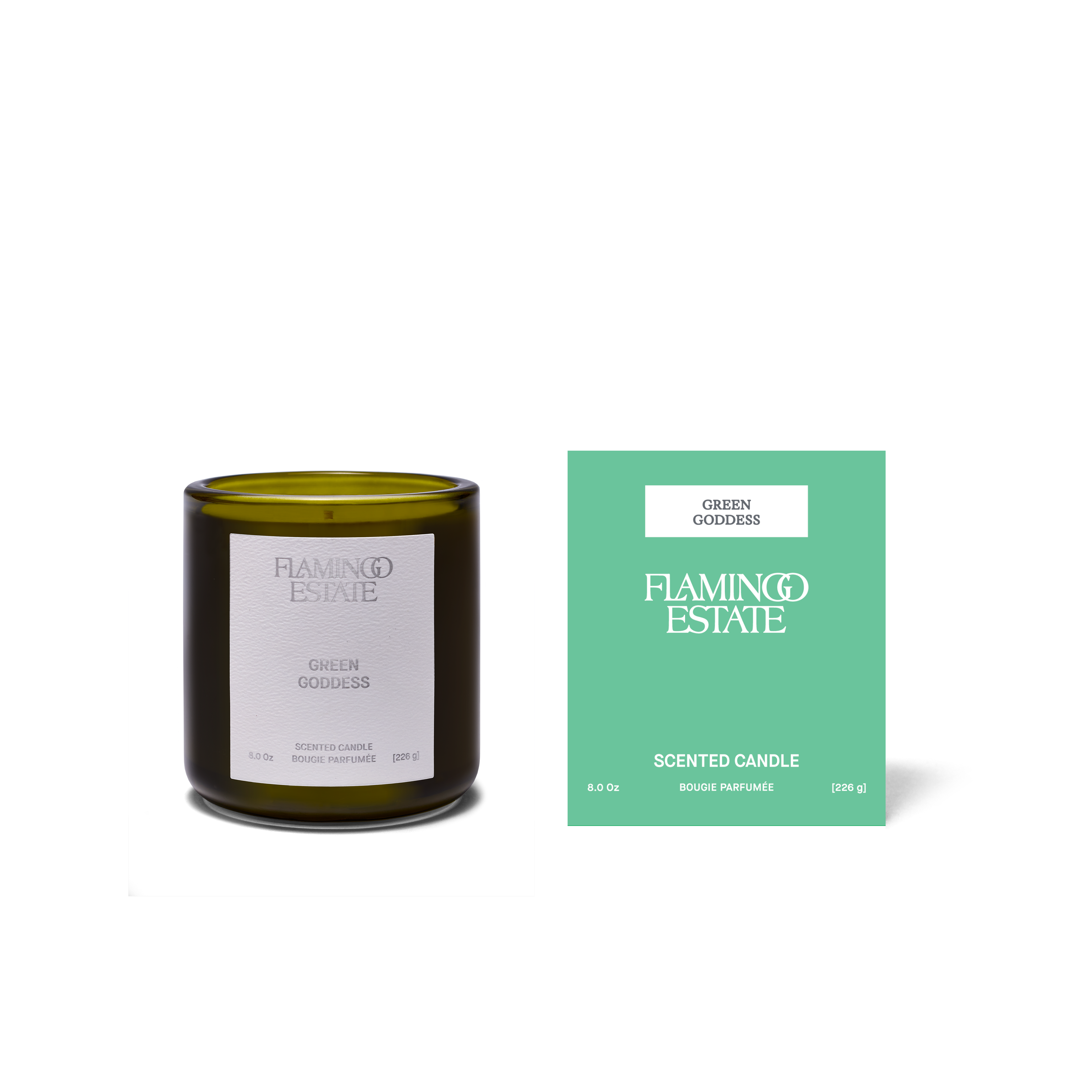 CANDLES/HOME FRAGRANCE Green Goddess Candle Flamingo Estate