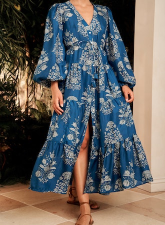 Dresses Hannah Artwear Larisa Dress in Saffire Hannah Artwear