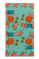 HOME ACCESSORIES Rectangle Tablecloth in Hima Big Flower Turquoise Lisa Corti