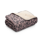 HOME DECOR Sherpa Cottage Blanket in Anthracite Floral House No. 23