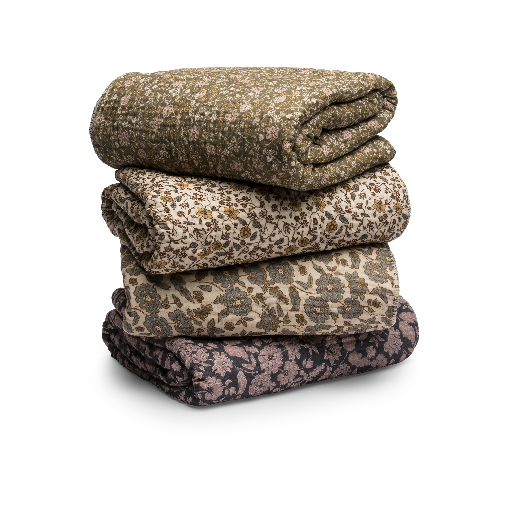 HOME DECOR Sherpa Cottage Blanket in Buttercream Floral House No. 23