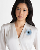 ACCESSORIES Pale Blue Anenome Pin Helena Simon