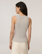 TEES/TANKS Ribbed Tank in Dove Handvaerk