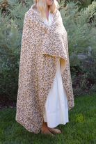 HOME DECOR SHERPA COTTAGE BLANKET IN COCONUT FLORAL House No. 23