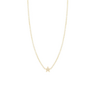 JEWELRY Itty Bitty Diamond Star Necklace in Yellow Gold Zoe Chicco