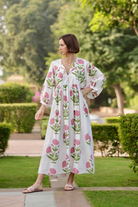 DRESSES/JUMPSUITS Taj Maxi Dress in Pink Flower Maison Marigold