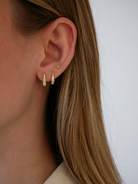 JEWELRY TS - 14K GOLD MINI MAEVE HUGGIE EARRINGS EF Collection