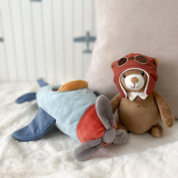 CHILDREN'S ACCESSORIES Pilot Bear and Plane Mon Ami