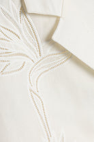 BLOUSES/SHIRTS/TOPS Louisa Embroidered Camp Shirt in White Simkhai