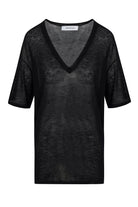 TEES/TANKS V-Neck Tee in Black SPRWMN