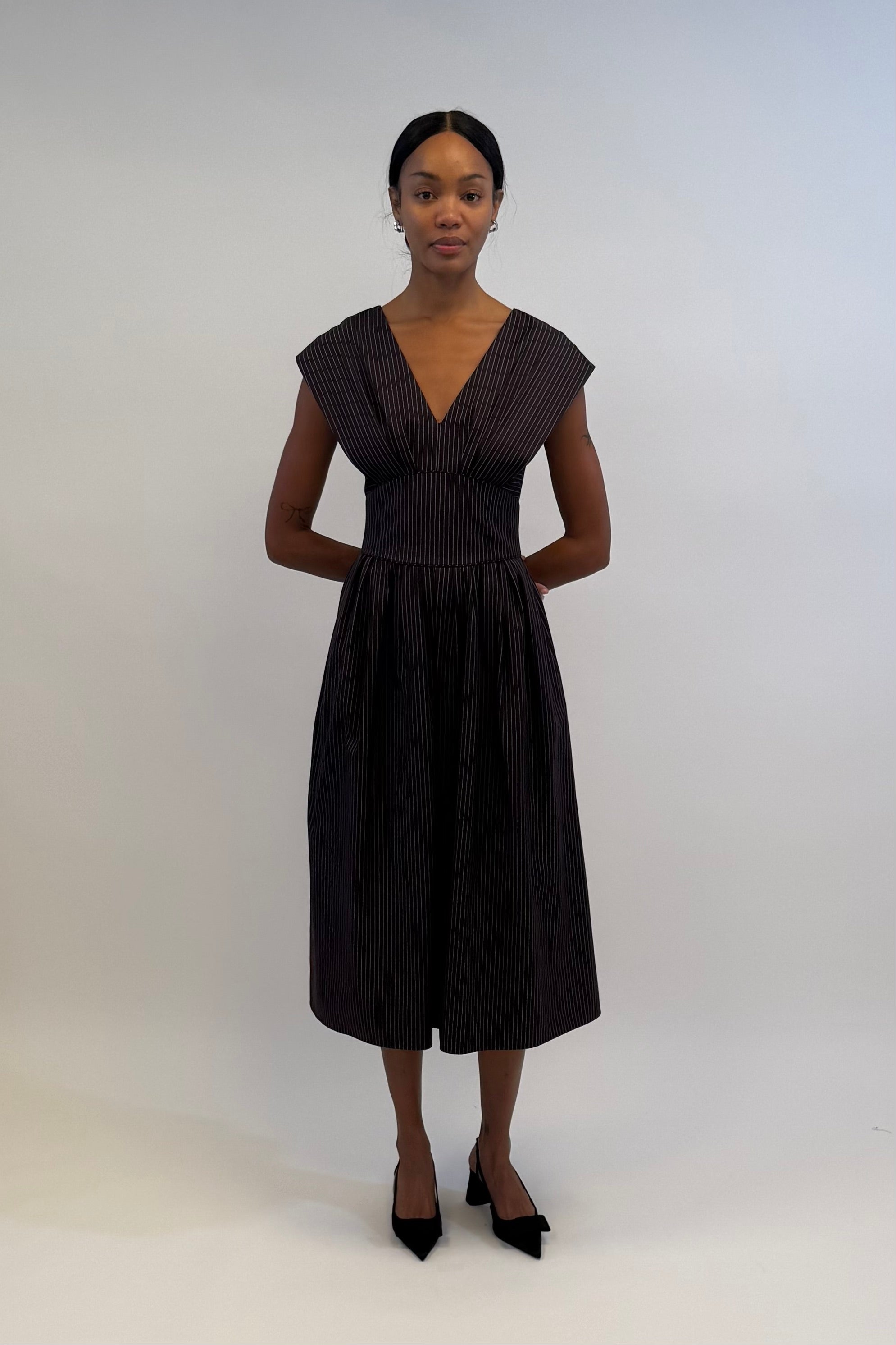 DRESSES/JUMPSUITS In Full Bloom Dress in Espresso Rosie Assoulin
