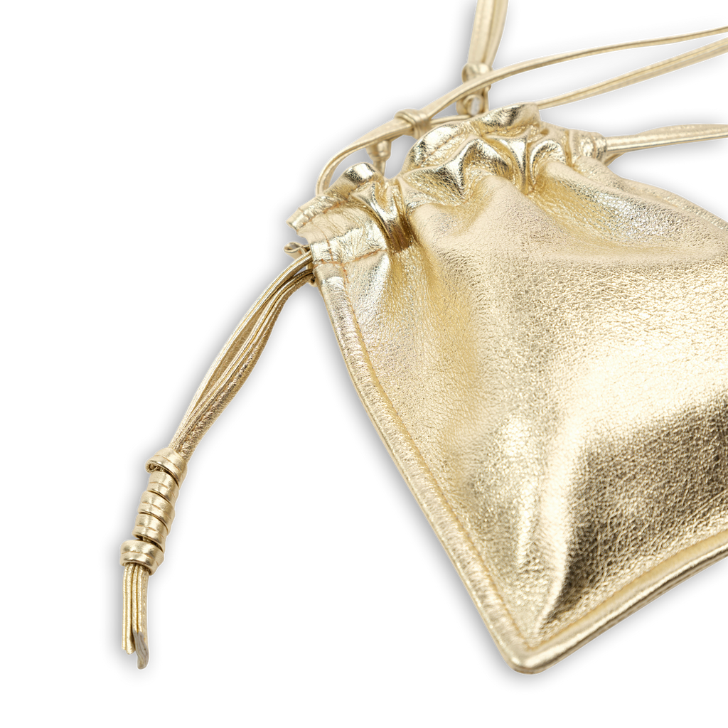 Handbags Lemiz Bowie Handbag in Gold Lemiz