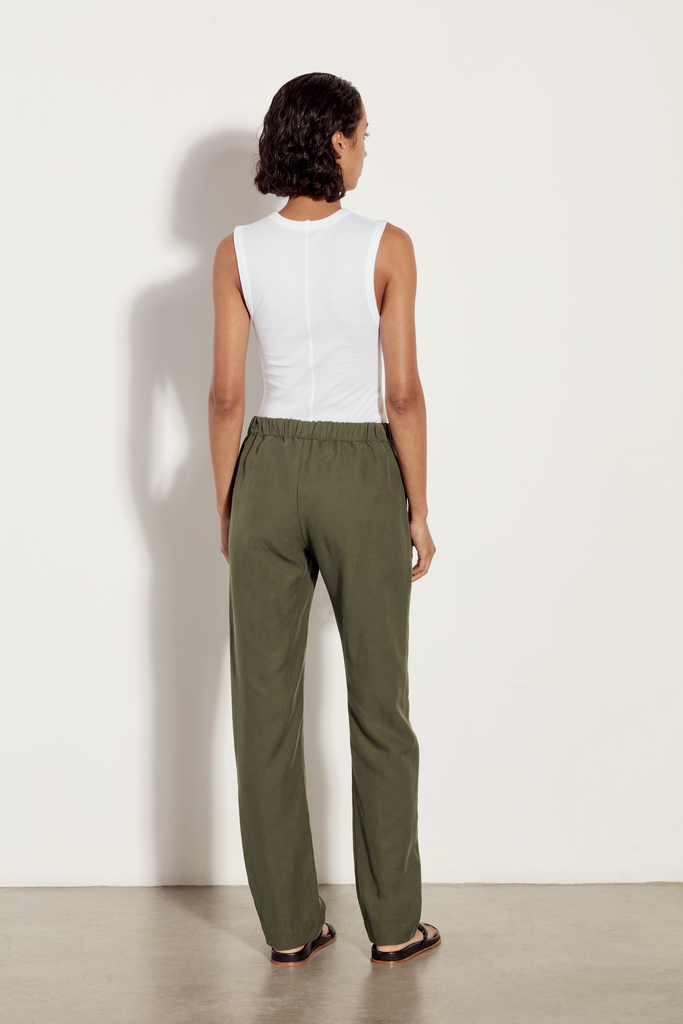Tops Enza Costa Sleeveless U Neck Tee in White Enza Costa