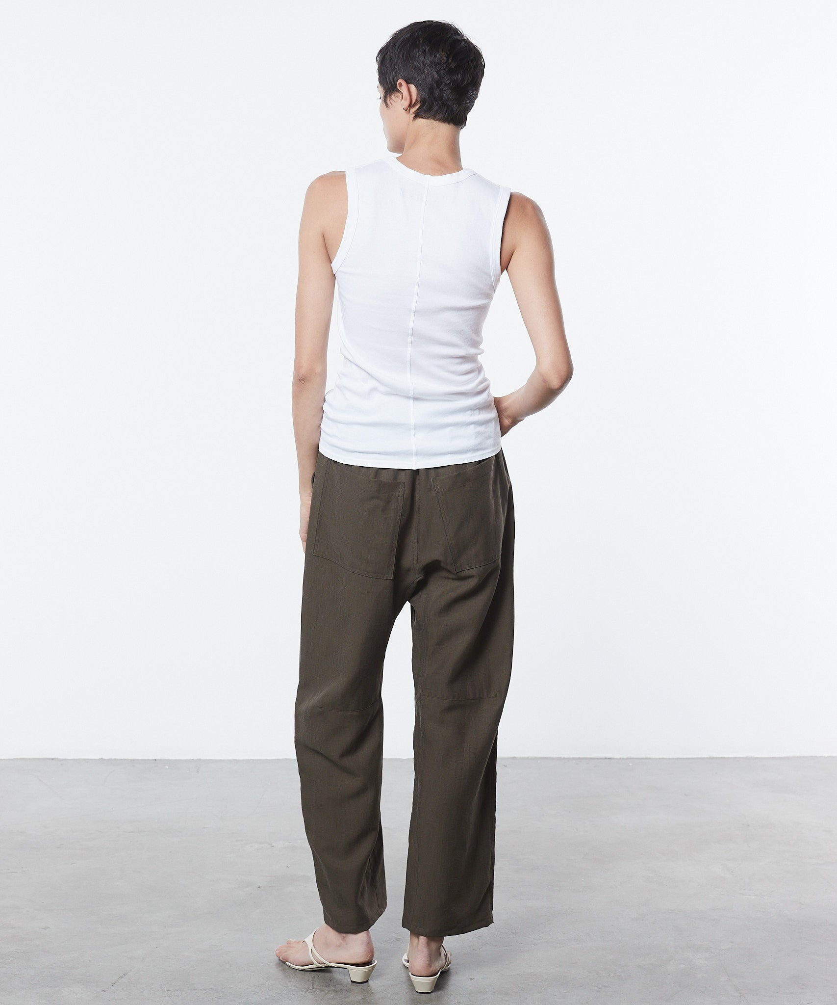 TEES/TANKS COTTON ESSENTIAL TANK IN WHITE Enza Costa