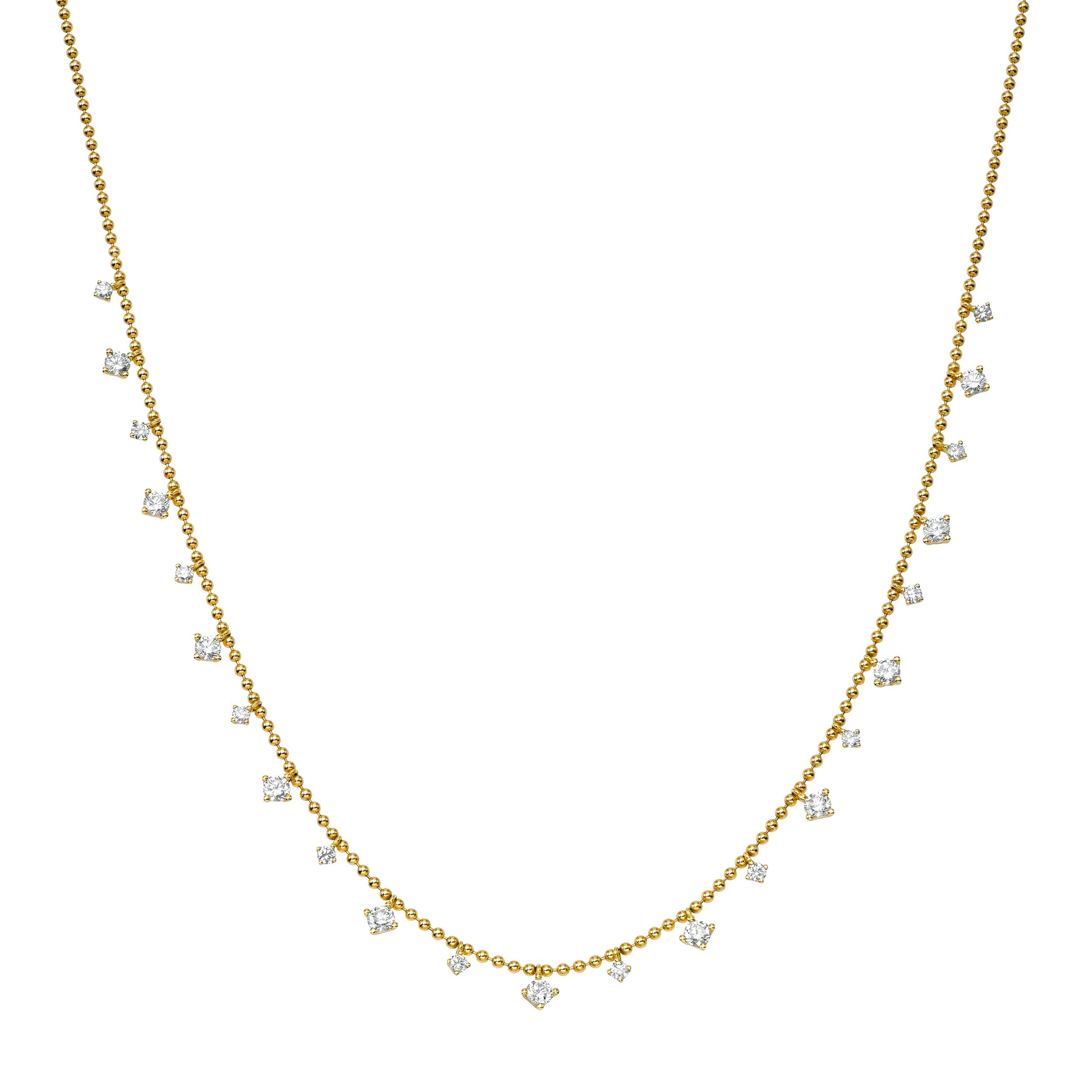JEWELRY BNJN55064R-YG DIAMOND NK, 1.00TW, 18KYG, 18" Riberra